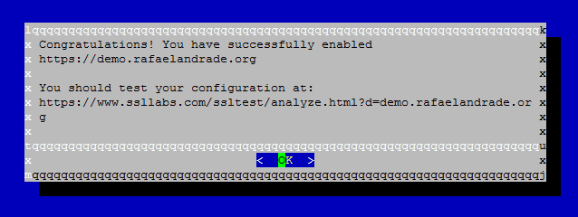 Instalar Certificado SSL Gratuito - Passo 5