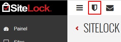Como acessar o painel de controle do SiteLock - Escudo
