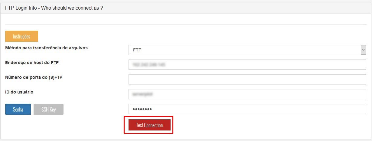 Tutorial SiteLock - Test Connection